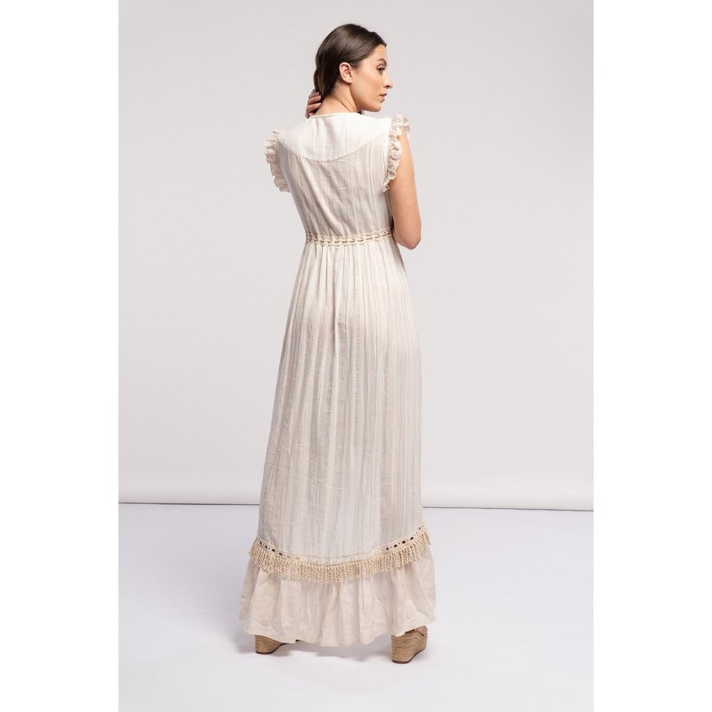 Boho Handmade High-Low Maxi Dress - Picture 3 of 4